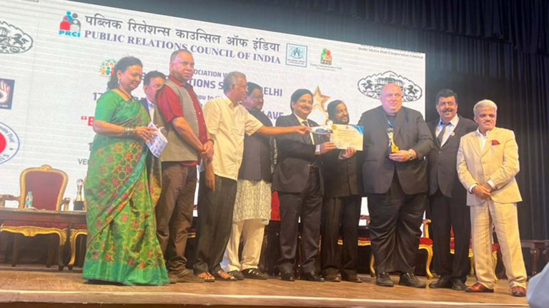The Public Relations Council Of India honours Matthew Hibberd
